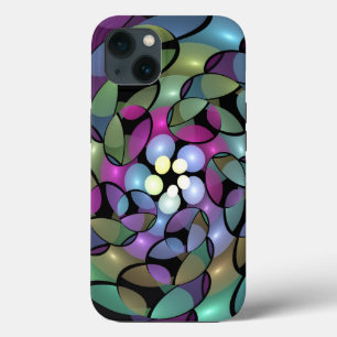 Colourful Movements Abstract Trippy Fractal Art iPhone 13 Case