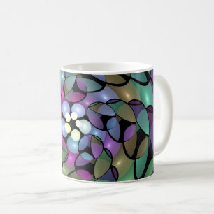Colourful Movements Abstract Trippy Fractal Art Coffee Mug