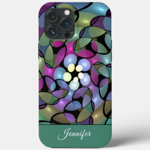 Colourful Movements Abstract Trippy Fractal Name iPhone 13 Pro Max Case
