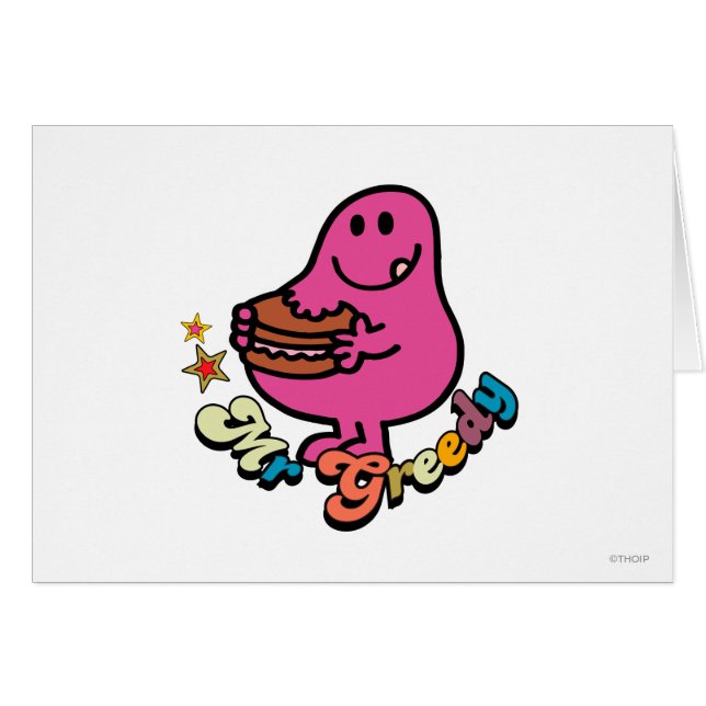 Colourful Mr. Greedy Eating (Front Horizontal)