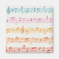 Colourful Multi colour Music note Musician Keycha