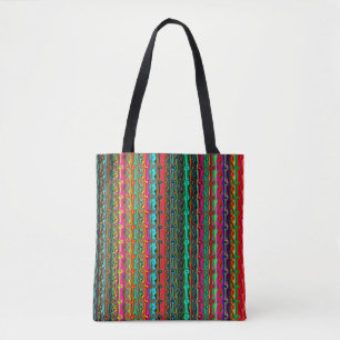 Colourful Multi-Colour Pattern Tote Bag