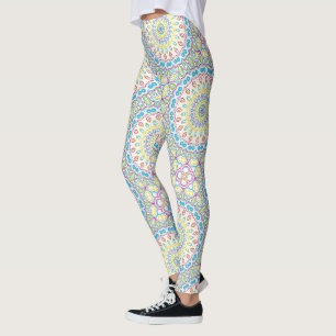 Colourful Multicolor Mandala Pattern Leggings