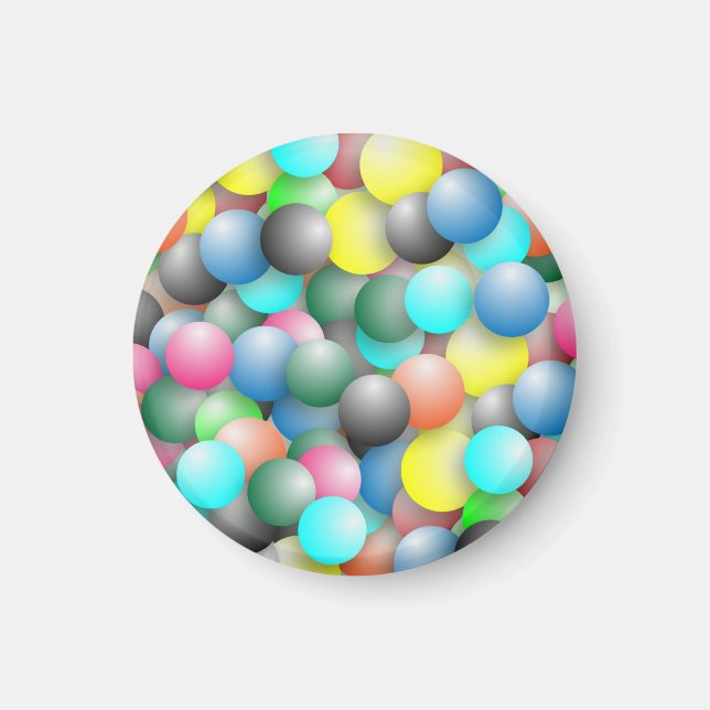 Colourful Multicolored Balloons Pattern  Magnet (Front)