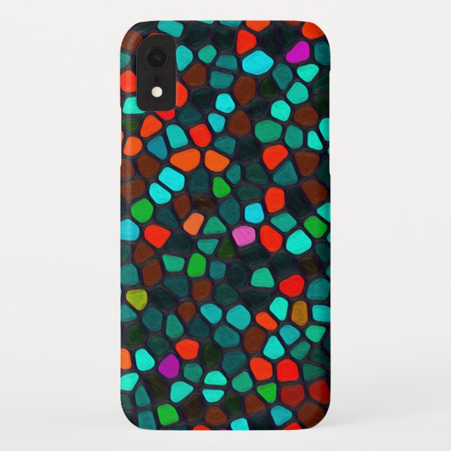 Colourful Multicoloured Mosaic Pattern Case-Mate iPhone Case (Back)