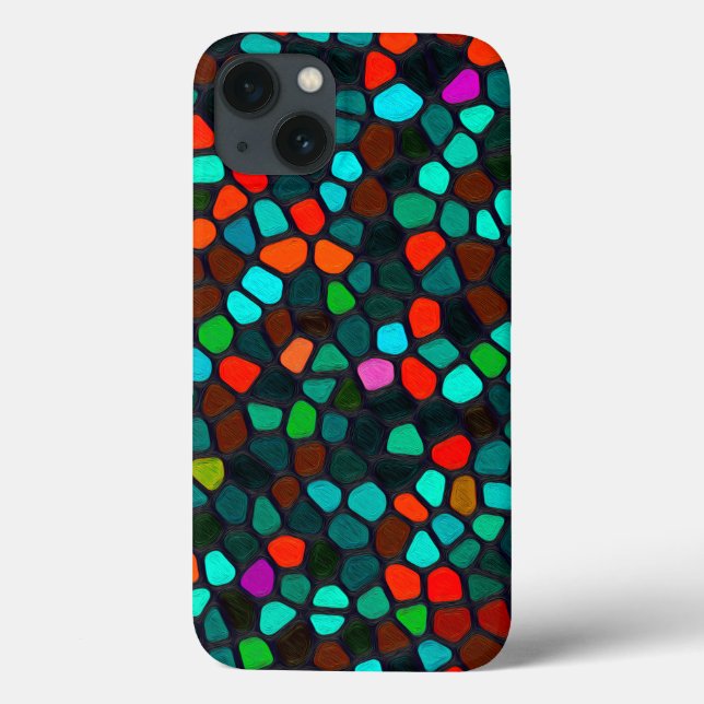 Colourful Multicoloured Mosaic Pattern Case-Mate iPhone Case (Back)