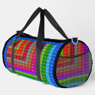 Colourful Multiplication table Duffle Bag