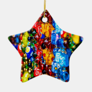 Colourful Murano Ceramic Tree Decoration