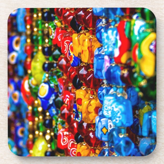Colourful Murano Coaster (Front)