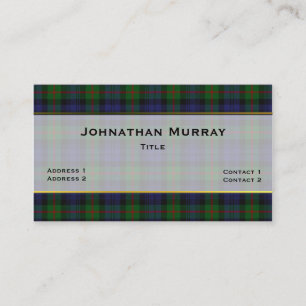 Colourful Murray Plaid Custom Business Card