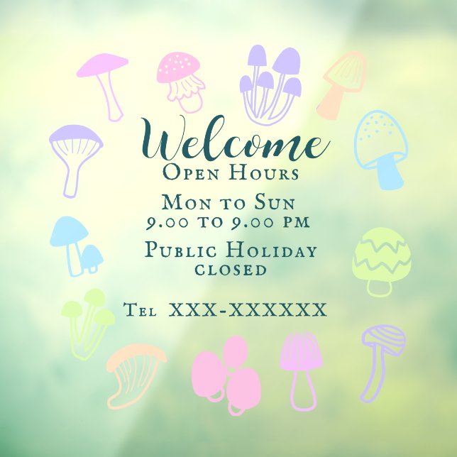 Colourful Mushroom (Sheet 3)