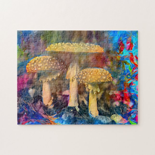 Colourful Mushroom Fungi | Hard Challenging Jigsaw Puzzle (Horizontal)