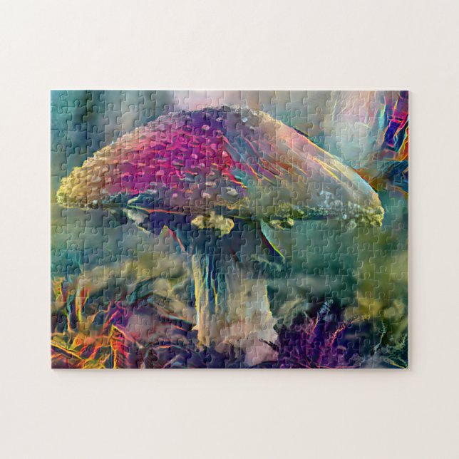 Colourful Mushroom Fungi | Hard Challenging Jigsaw Puzzle (Horizontal)