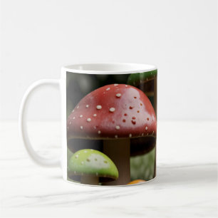 Colourful mushrooms coffee mug