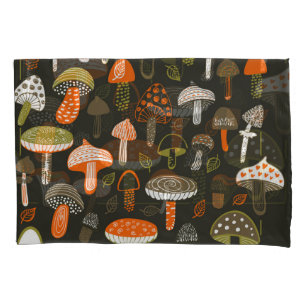 Colourful Mushrooms: Fairy Collection Pillowcase