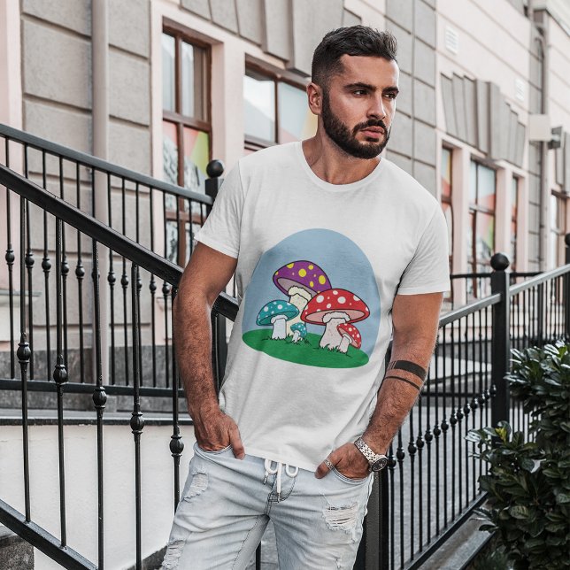 Colourful Mushrooms T-Shirt (Creator Uploaded)