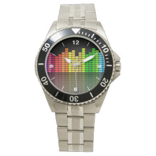 Colourful Music Equalizer w/Reflection, Cool Watch