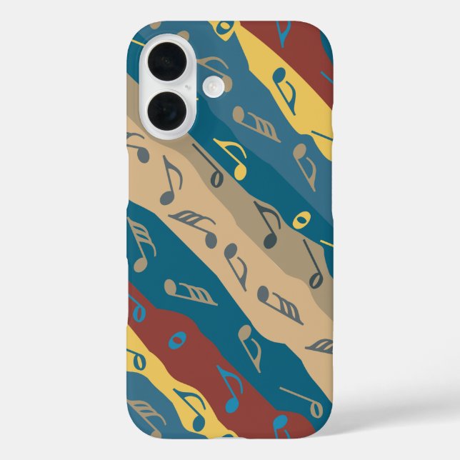 Colourful Music Note Stripes  Case-Mate iPhone Case (Back)