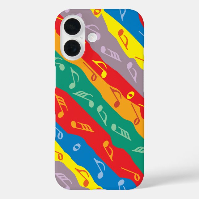 Colourful Music Note Stripes  Case-Mate iPhone Case (Back)