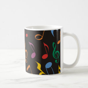 Colourful Music Notes Coffee Mug