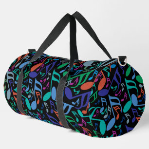 Colourful Music Notes Duffle Bag