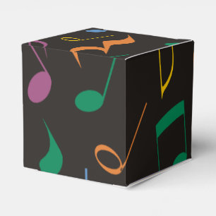 Colourful Music Notes Favour Box