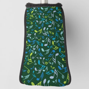 Colourful Music Notes Golf Head Cover
