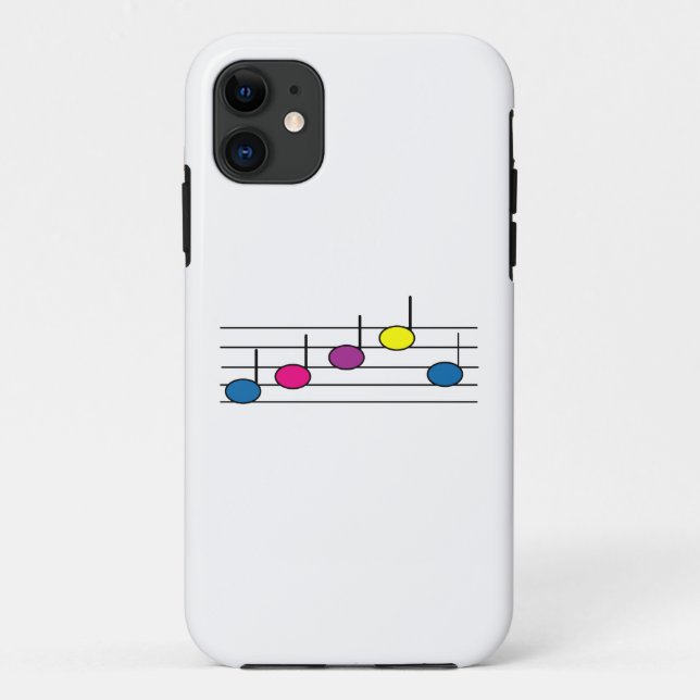 Colourful Music Notes Modern Pattern Case-Mate iPhone Case (Back)