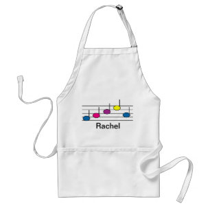 Colourful Music Notes Pattern  Standard Apron