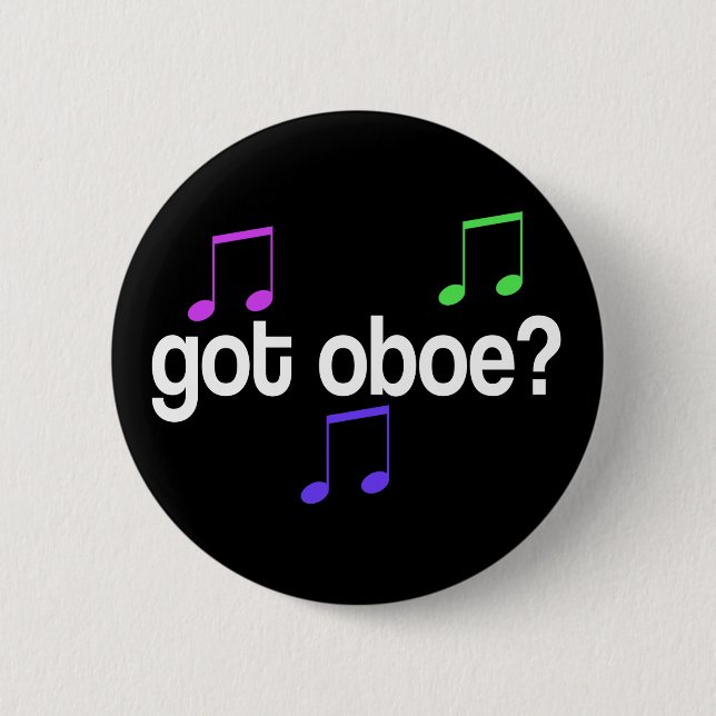 Colourful Music Oboe Button (Front)