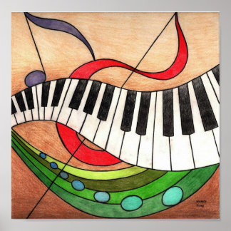 Colourful Music Poster
