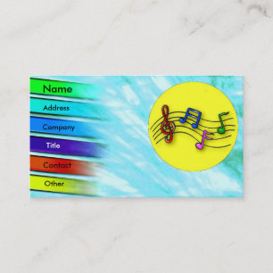 Colourful Music Profile Card