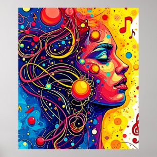 Colourful Music Soul Poster