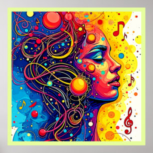 Colourful Music Soul Poster