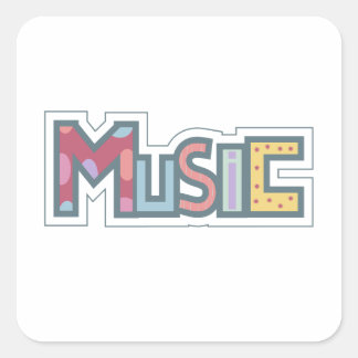 colourful music sticker