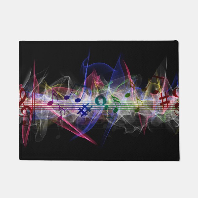 Colourful Music Style Doormat (Front)