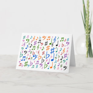 Colourful Music Symbols + "Happy Mother’s Day!" Card