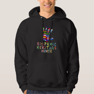 Colourful Music Teacher Kid National Hispanic Heri Hoodie