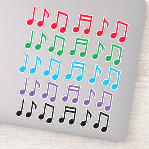 Colourful Musical Note Symbols