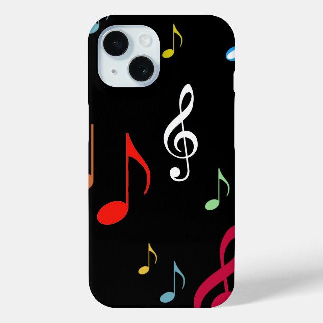 colourful musical notes Case-Mate iPhone case (Back)