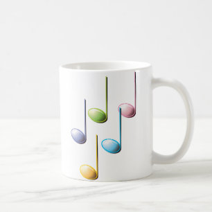 Colourful Musical Notes Coffee Mug