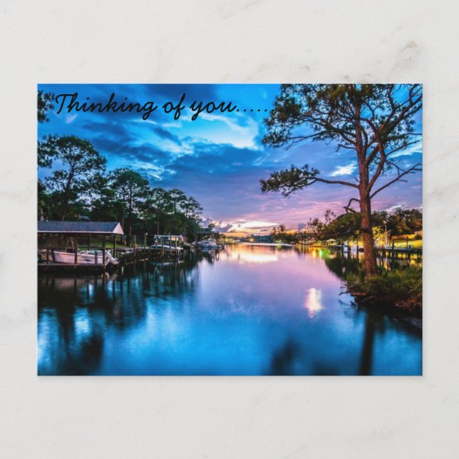 Colourful Mythical Sunset Postcard (Front)