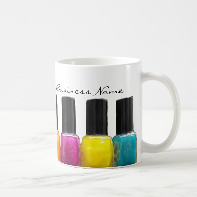 Colourful Nail Polish Bottles, Nail Salon Coffee Mug (Right)
