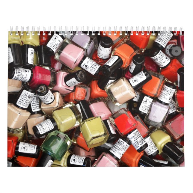 Colourful Nail Polish Salon Calendar (Cover)