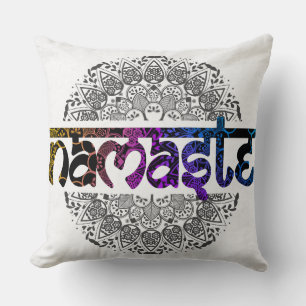 Colourful Namaste Decor Pillow