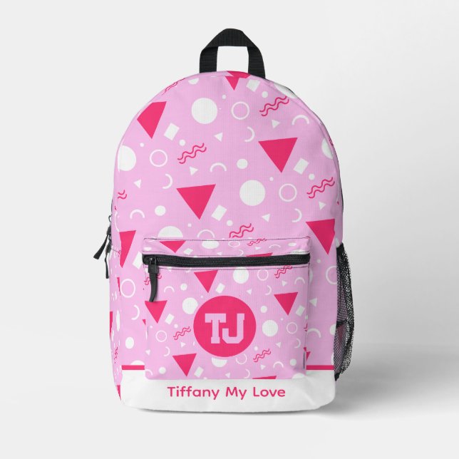 Colourful Name Favour Gift Custom Backpack (Front)