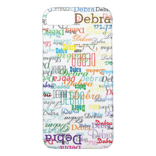 colourful name personalised iPhone 8/7 case