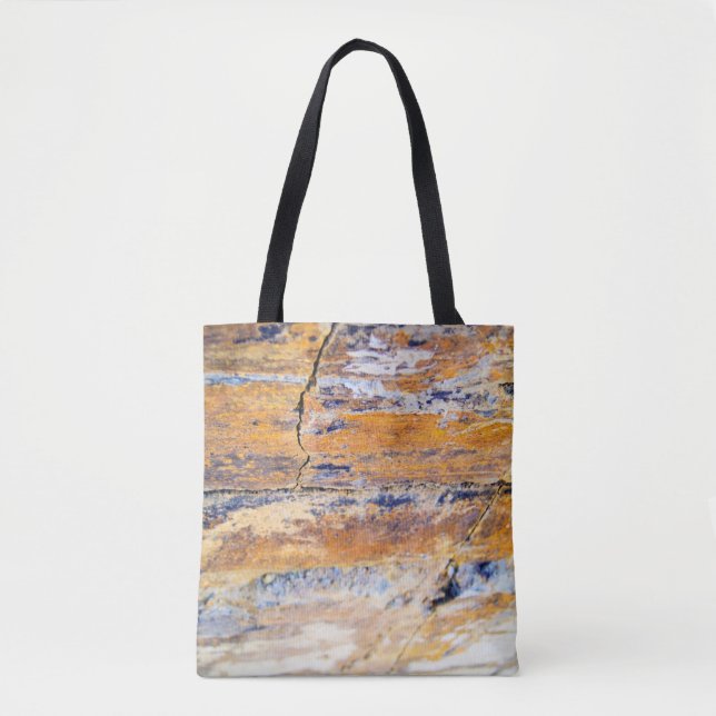 Colourful natural stone wall pattern in a quarryan tote bag (Front)