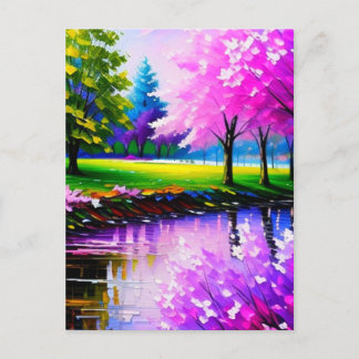 Colourful Nature Art  Postcard