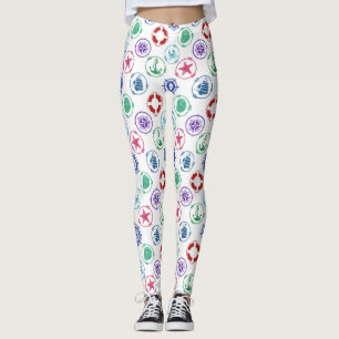 Colourful Nautical Pattern Leggings